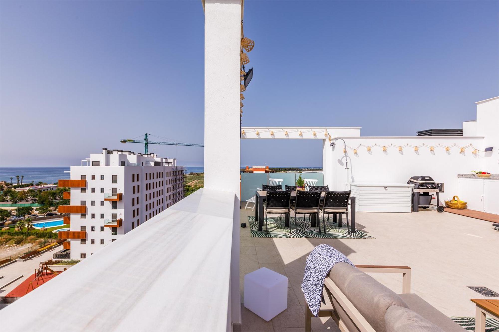 Appartement A&N Atico Vista Al Mar à Torre Del Mar Extérieur photo