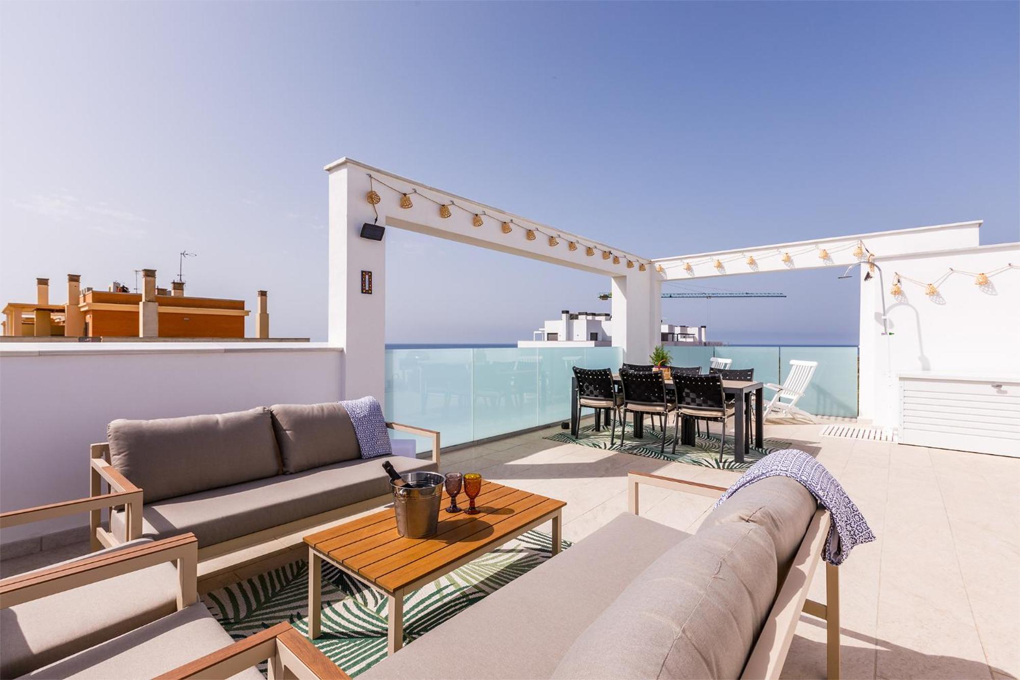 Appartement A&N Atico Vista Al Mar à Torre Del Mar Extérieur photo