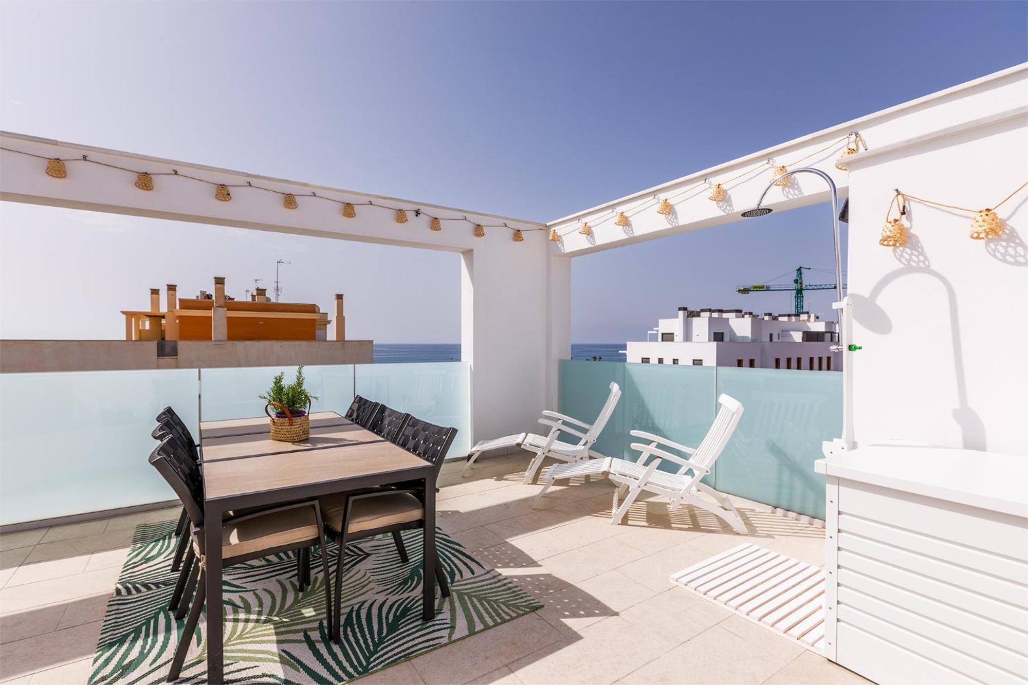 Appartement A&N Atico Vista Al Mar à Torre Del Mar Extérieur photo