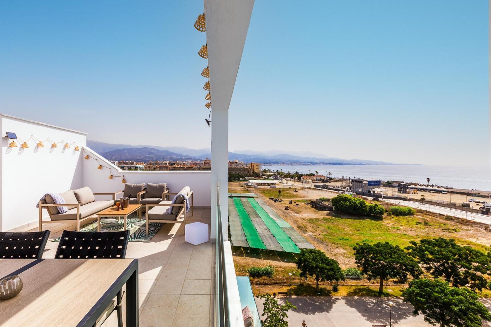 Appartement A&N Atico Vista Al Mar à Torre Del Mar Extérieur photo